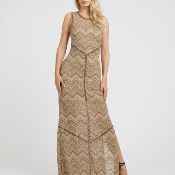 Macramè long dress GUESS - Picture 1 of 8